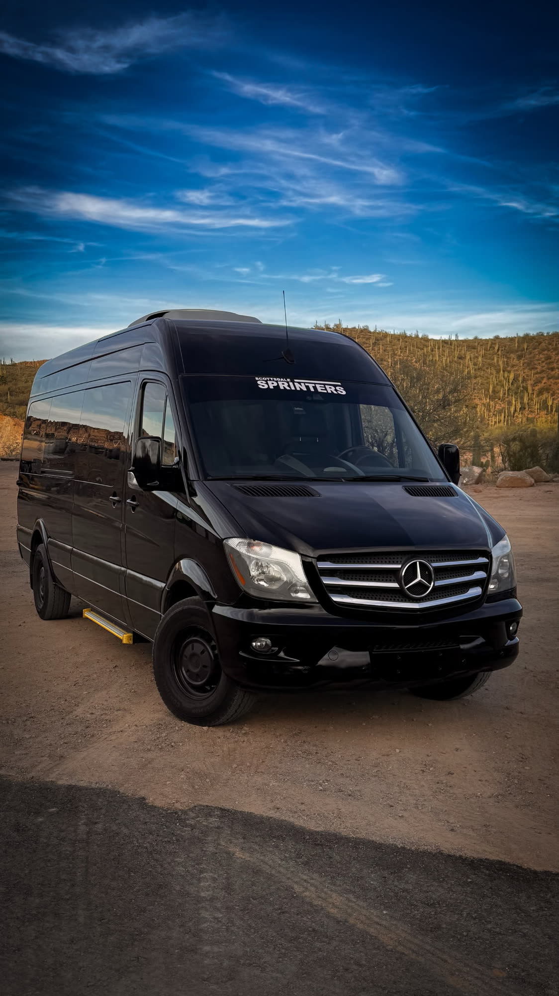 The Executive Black Sprinter, ready for the drive north to Flagstaff