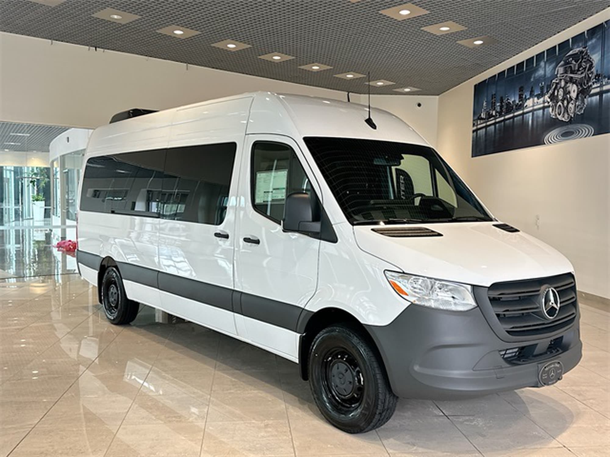 The Executive White Sprinter, ready for the drive to Prescott