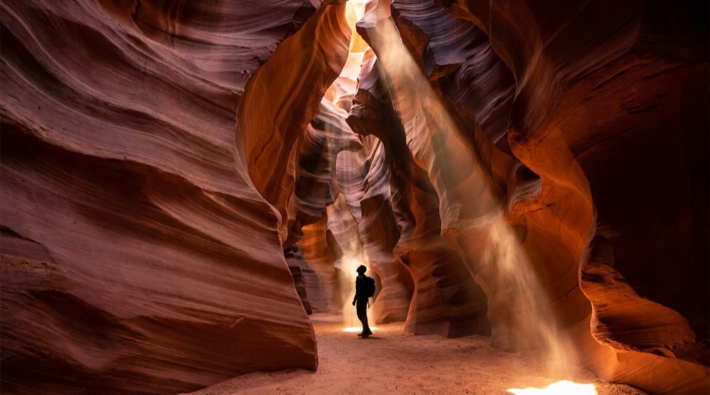 Antelope Canyon and Horseshoe Bend country near Page, the end of the drive from Phoenix